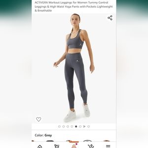 ACTIVERA Active Legging with Pockets Sports Leggings High Waist & Tummy Control